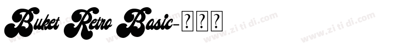 Buket Retro Basic字体转换